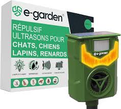 E-garden Ultrasonisk Repeller med Rörelsedetektor och LED-lampa