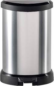 CURVER Metalliserad Soptunna 20 l - Silver