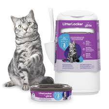 Litter Genie LitterLocker Fashion 10400 - Vit Kattsandskärl